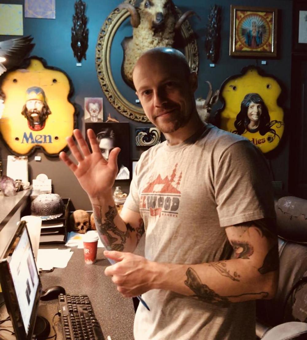 portland tattoo artist wave man smile portland tattoo artist wave man smile