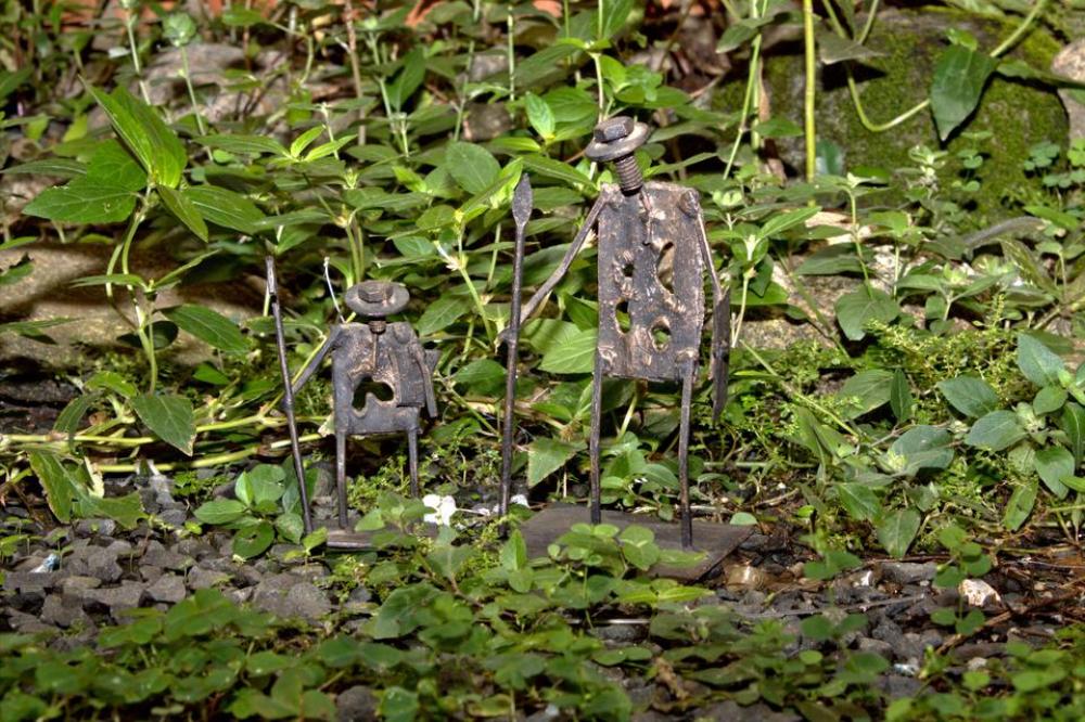 sculpture metal repurpose hardware Don Quioxte sculpture metal repurpose hardware Don Quioxte