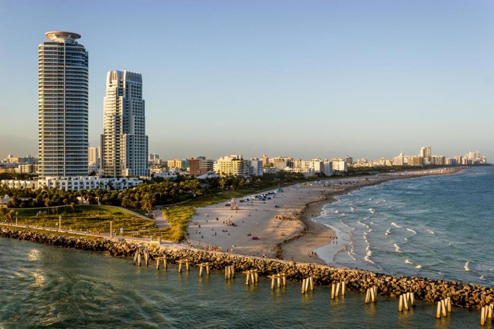 South Beach Miami Florida beach ocean South Beach Miami Florida beach ocean