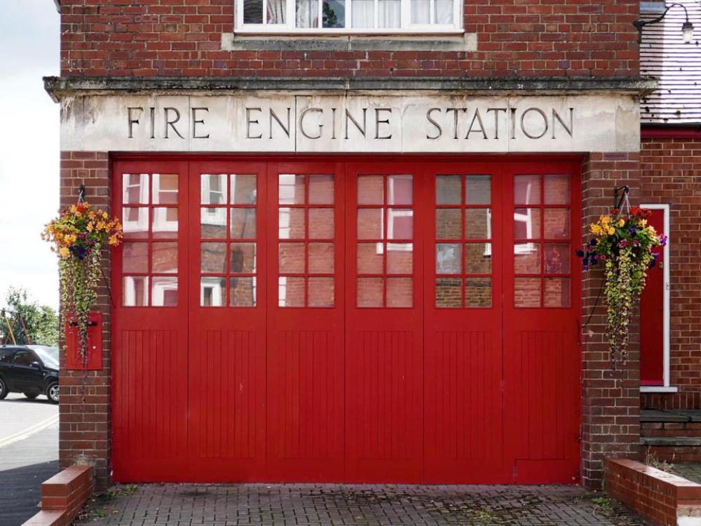 red doors fire fire engine fire station red doors fire fire engine fire station