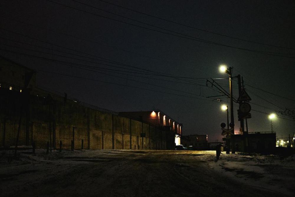 Evening night time nighttime street lights streetlights Evening night time nighttime street lights streetlights