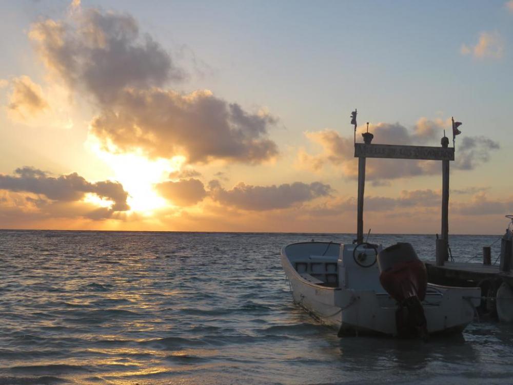 sunset mexico holbox island dock sunset mexico holbox island dock
