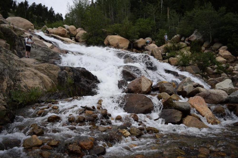rocky mountain national park RMNP landscape waterfall alluvial fan rocky mountain national park RMNP landscape waterfall alluvial fan