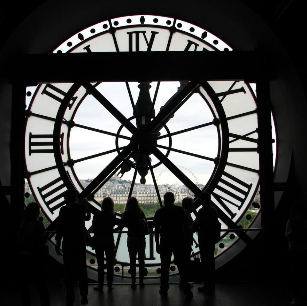 clock time people city dark clock time people city dark