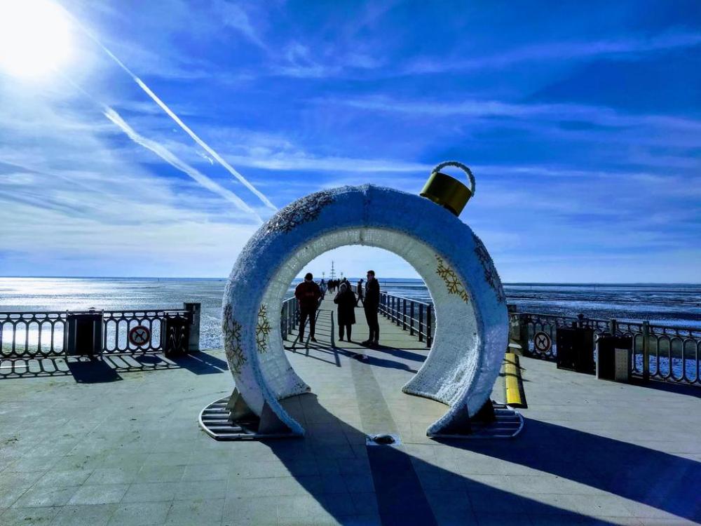 Time travel tunnel pier andrrnos beach Time travel tunnel pier andrrnos beach