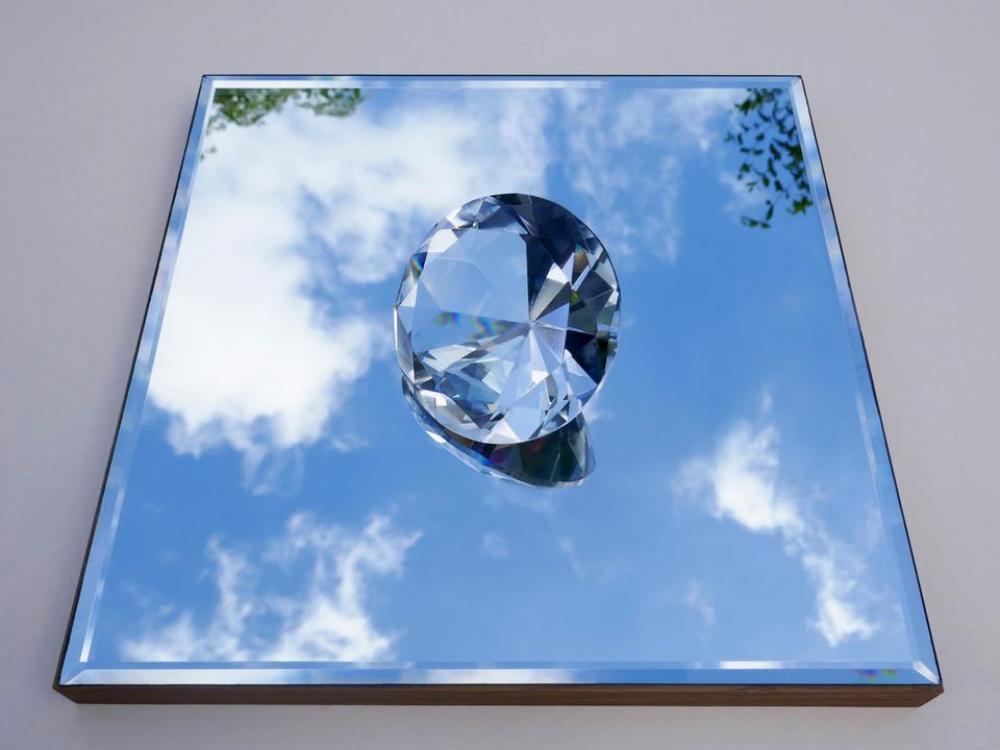 diamond crystal glass mirror sky diamond crystal glass mirror sky