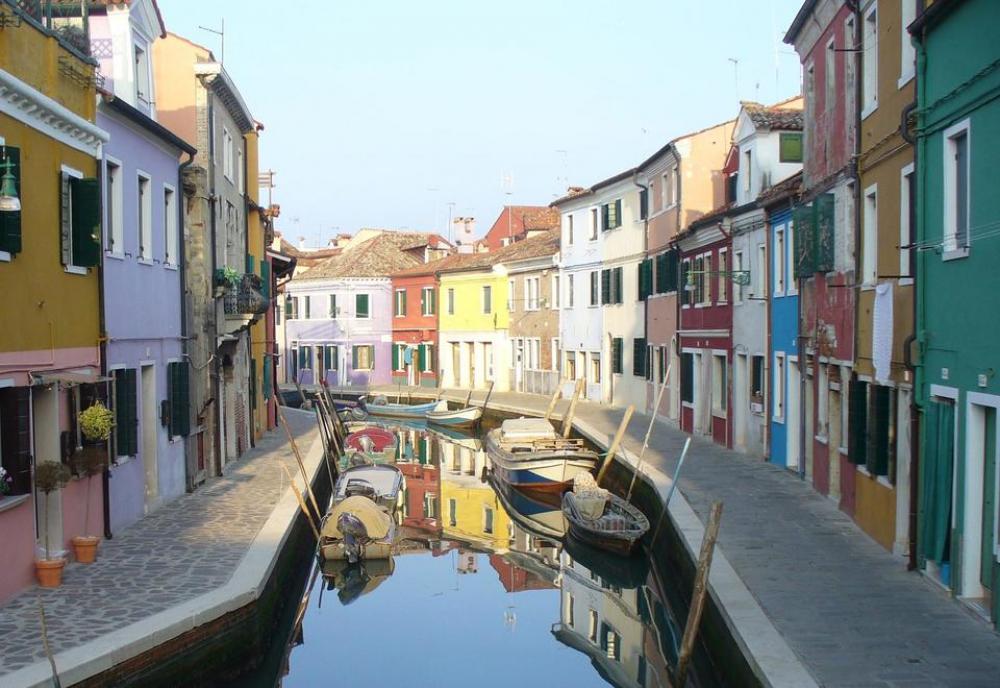 Burano canal reflection Burano canal reflection
