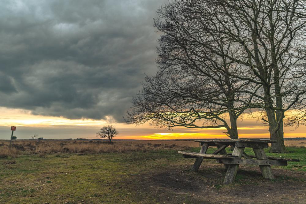 Bench Nature Green Landscape Sunset Sky Outdoors Bench Nature Green Landscape Sunset Sky Outdoors