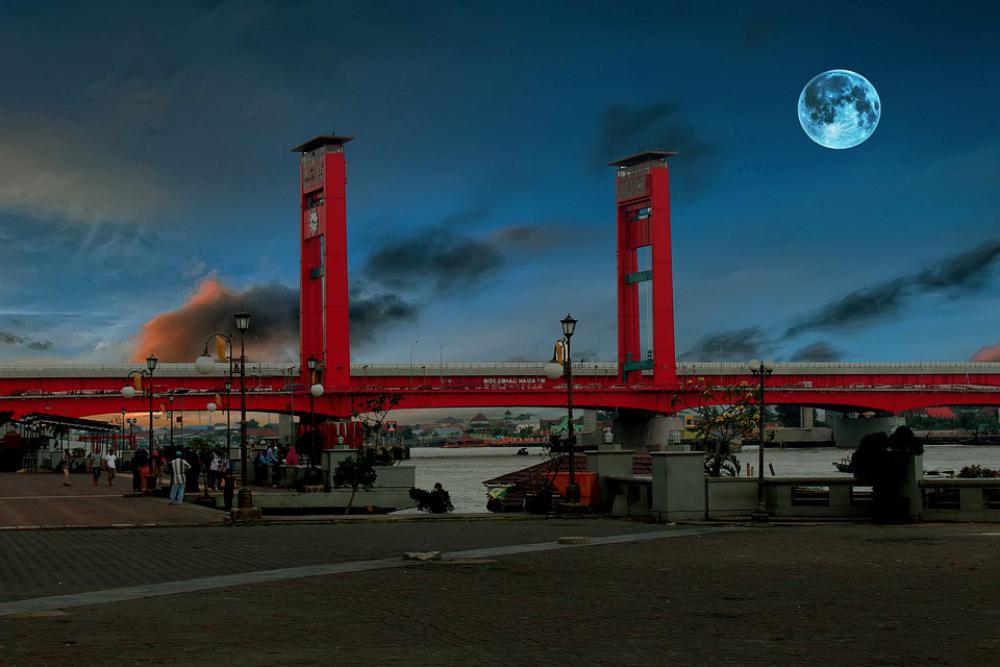 Bridge Ampera Palembang Indonesian Bridge Ampera Palembang Indonesian
