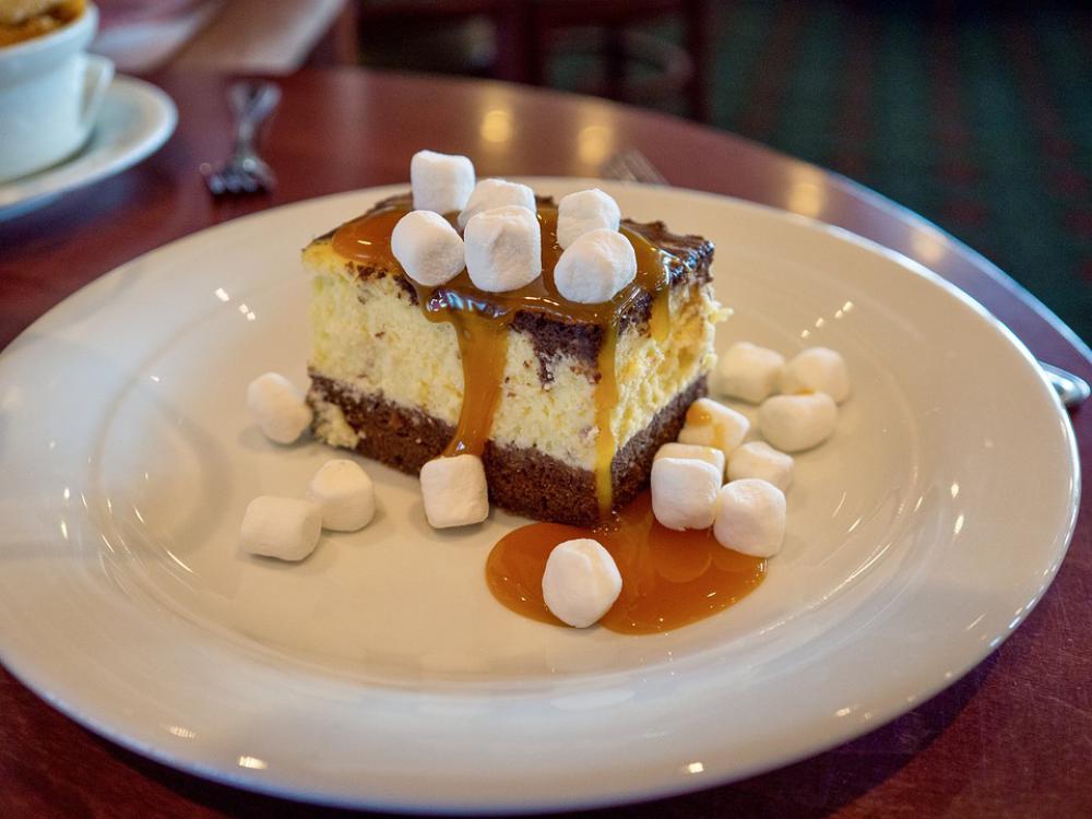 Cheesecake Caramel Marshmallow Dessert Food Sweet Cheesecake Caramel Marshmallow Dessert Food Sweet