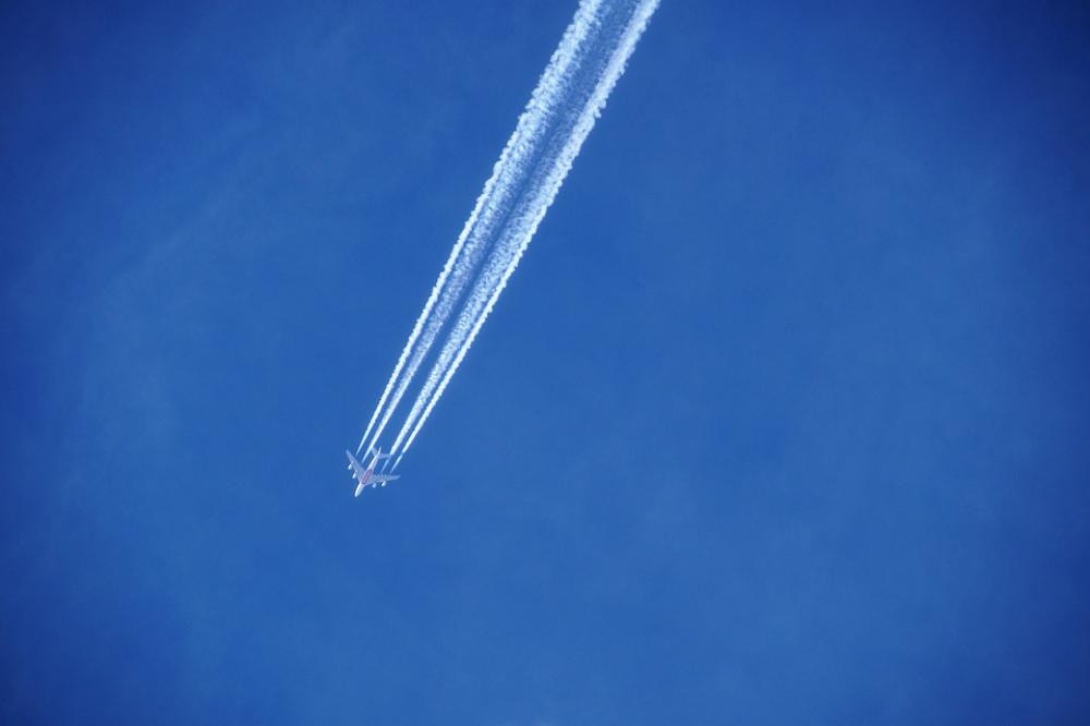 Heaven Blue Sky Condensing Lines Heaven Blue Sky Condensing Lines