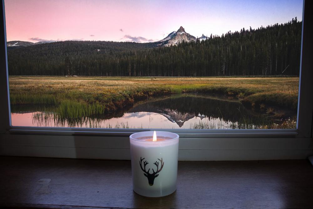 Mountain Candle Window Lake Pond Sky Peak Grass Mountain Candle Window Lake Pond Sky Peak Grass