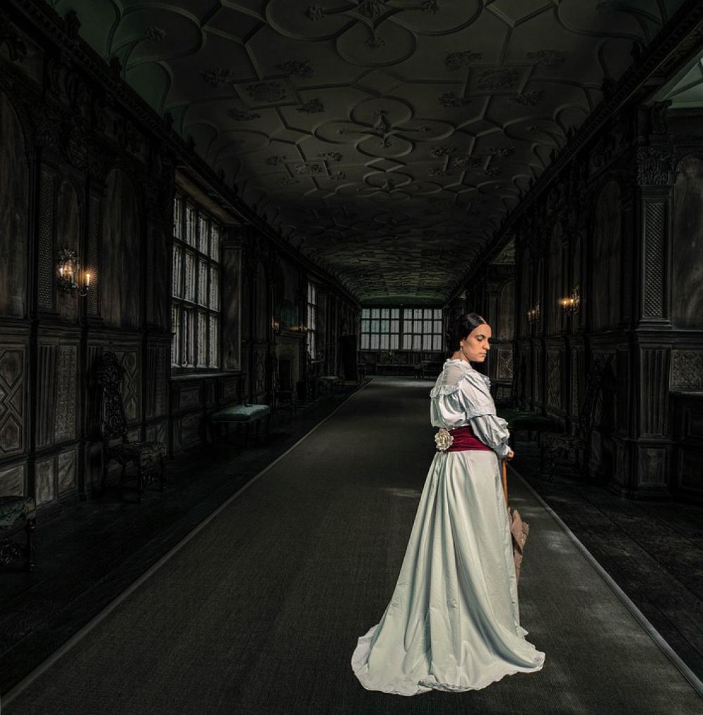 Mysticism Manor House Lady Old Old Fashioned Past Mysticism Manor House Lady Old Old Fashioned Past