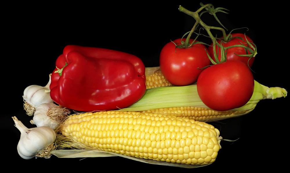 Vegetables Corn Capsicum Tomatoes Garlic Food Vegetables Corn Capsicum Tomatoes Garlic Food