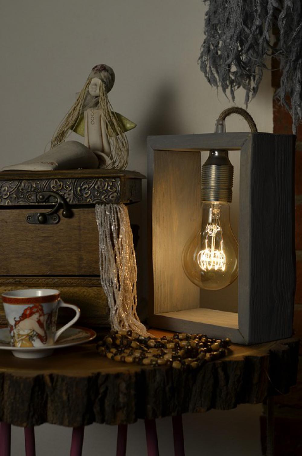 Wooden Lamp Casket Teacup Mood Evening Composition Wooden Lamp Casket Teacup Mood Evening Composition