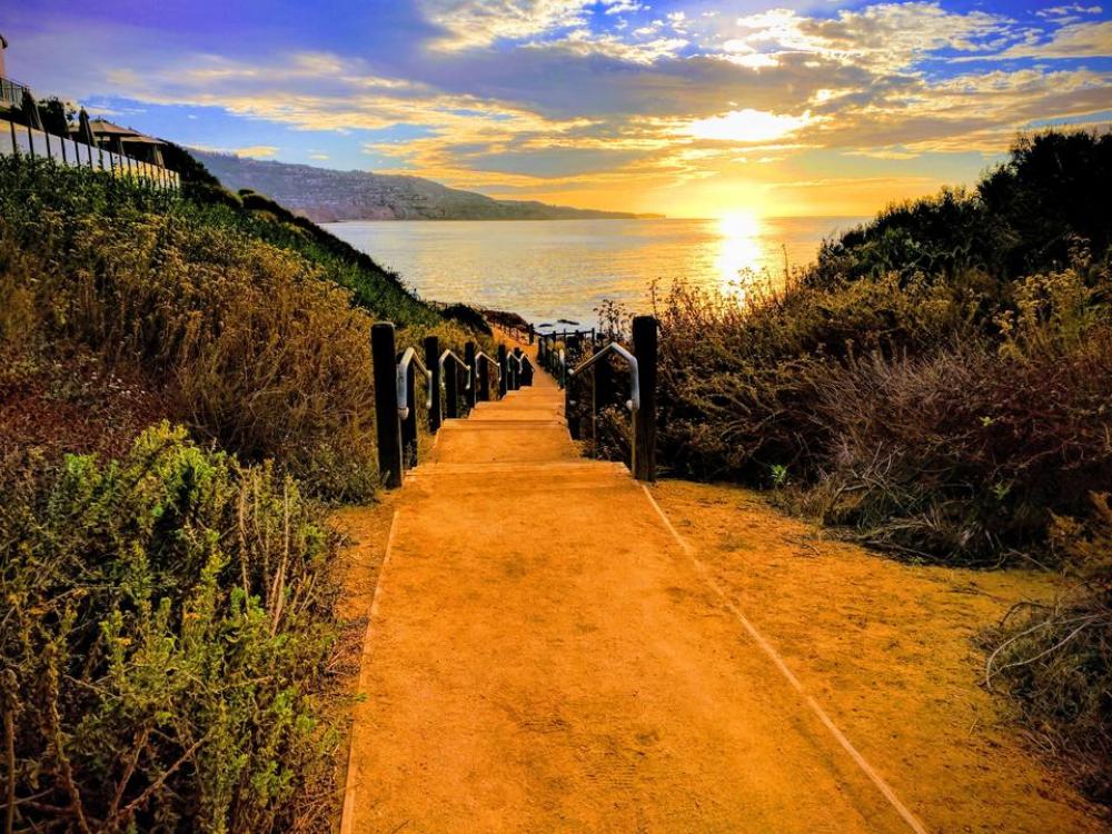 Scenic scenery beach shore sunrise Scenic scenery beach shore sunrise