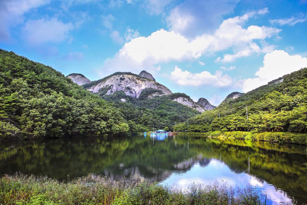Landscape Lake Mountain Reflect Landscape Lake Mountain Reflect