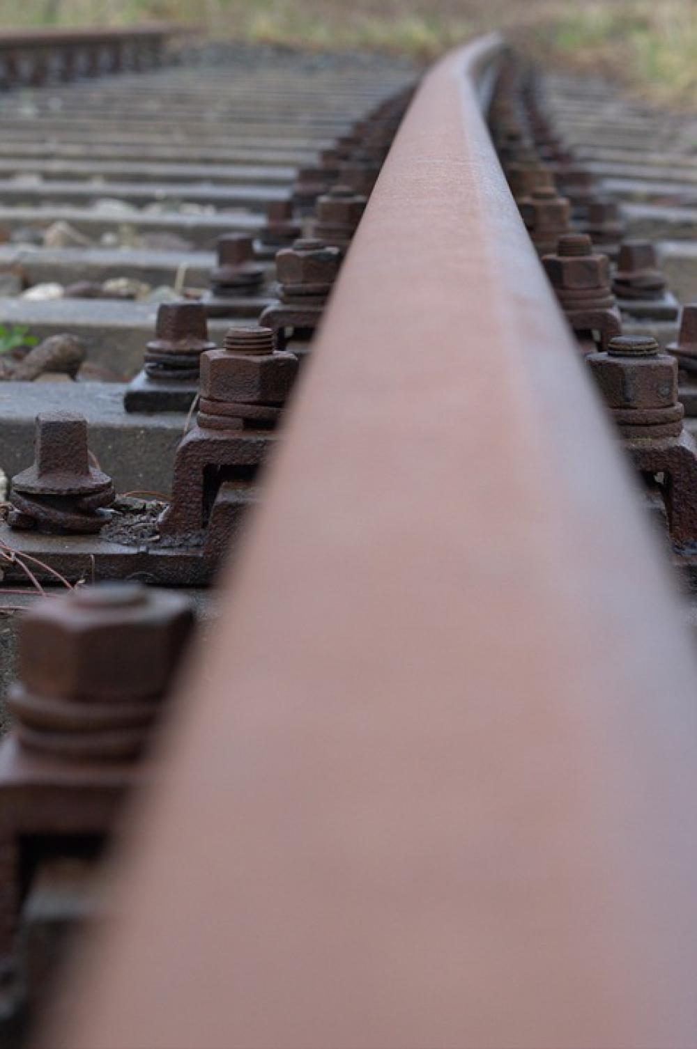 Railway Rails Rust Steel Iron Screw Clamp Train Railway Rails Rust Steel Iron Screw Clamp Train