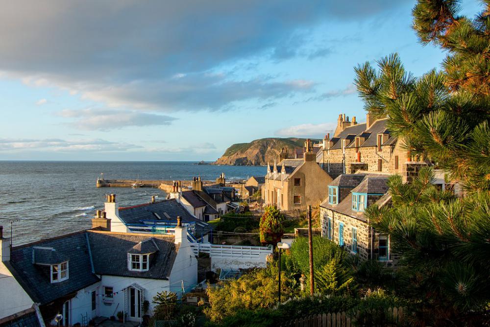 Scotland Garden Town Fishing Village Coast Scotland Garden Town Fishing Village Coast