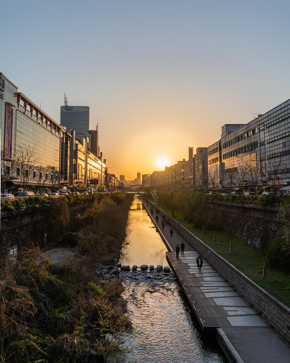 Seoul Korea South Korea Cityscape Sunset Dusk Seoul Korea South Korea Cityscape Sunset Dusk