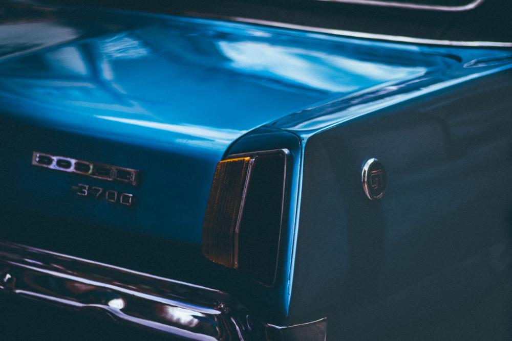 Back Blue Car Back Blue Car