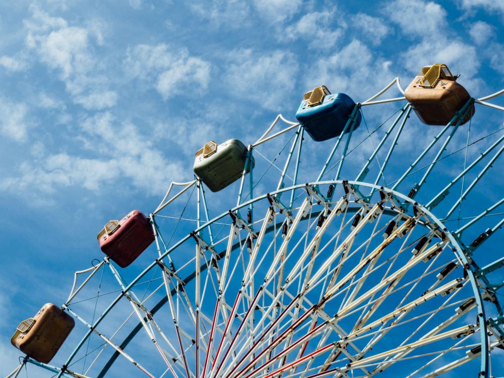 Ferris Wheel in Amusement Park Ferris Wheel in Amusement Park