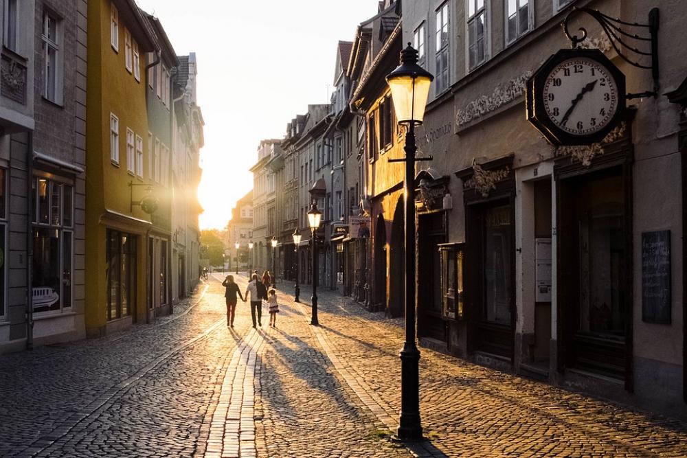 Architecture Buildings Old Town Sunset Street Architecture Buildings Old Town Sunset Street