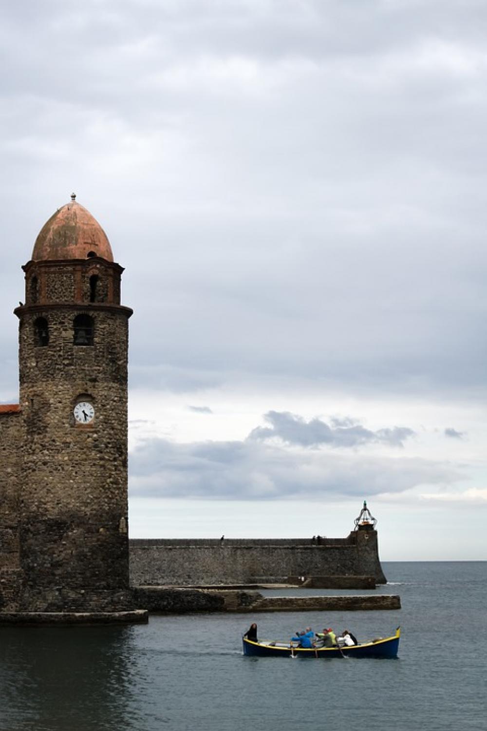 Beacon Light Collioure France Cloudy Beacon Light Collioure France Cloudy