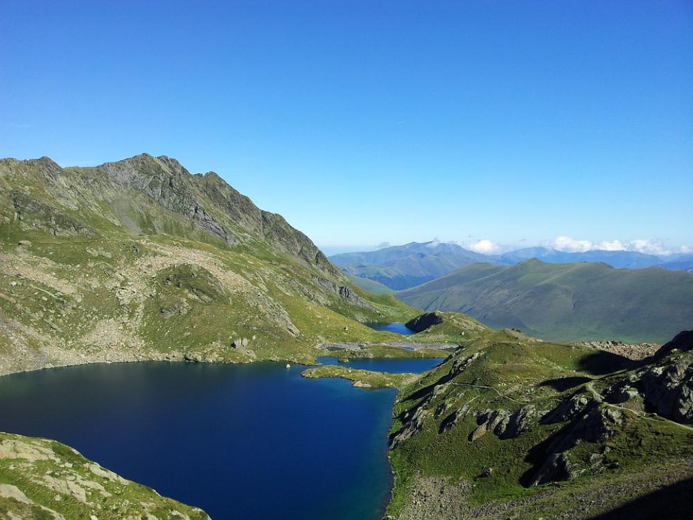 Lake Mountain Summer Nature Panorama Mountains Lake Mountain Summer Nature Panorama Mountains