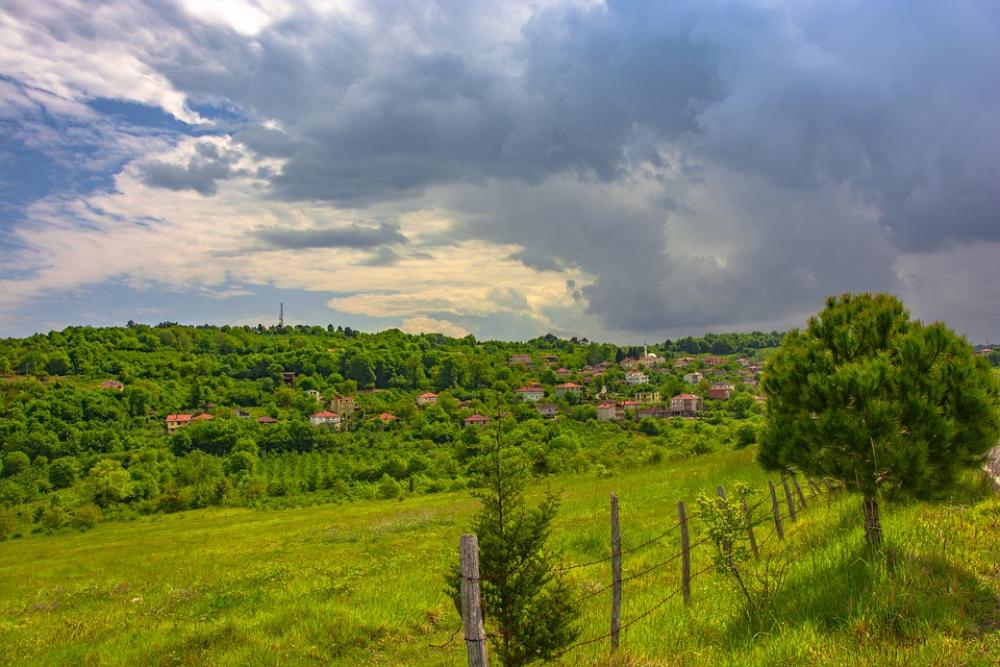 Landscape Village Rural Nature Forest Sky Clouds Landscape Village Rural Nature Forest Sky Clouds