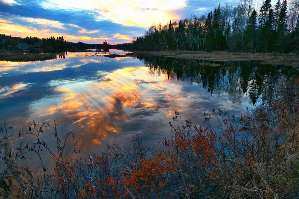 Landscape Sunset Sky Water Reflections Colors Landscape Sunset Sky Water Reflections Colors