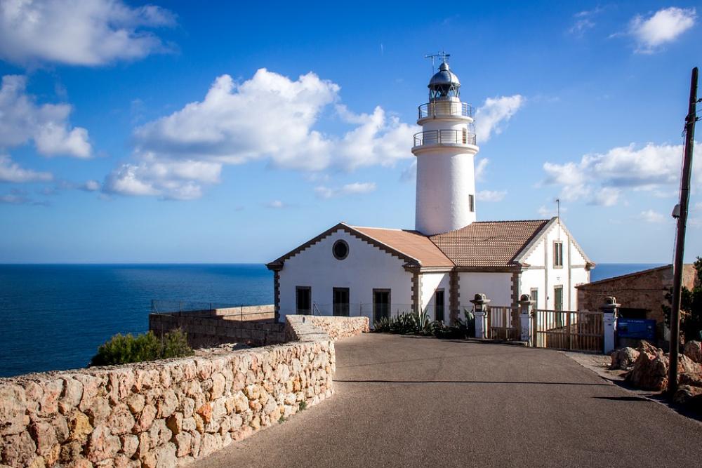Lighthouse Sea Water Road Coast Blue Ocean Port Lighthouse Sea Water Road Coast Blue Ocean Port