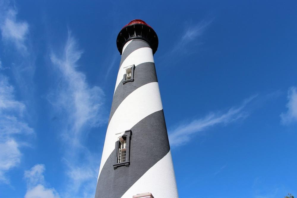 Lighthouse Saint Augustine Sky Blue Florida Lighthouse Saint Augustine Sky Blue Florida
