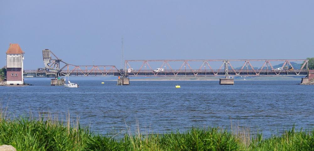 Lindaunis Bridge Schlei Mecklenburg Baltic Sea Fjord Lindaunis Bridge Schlei Mecklenburg Baltic Sea Fjord
