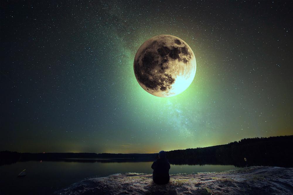 Lonely Night Moon Sky Photoshop Lonely Night Moon Sky Photoshop