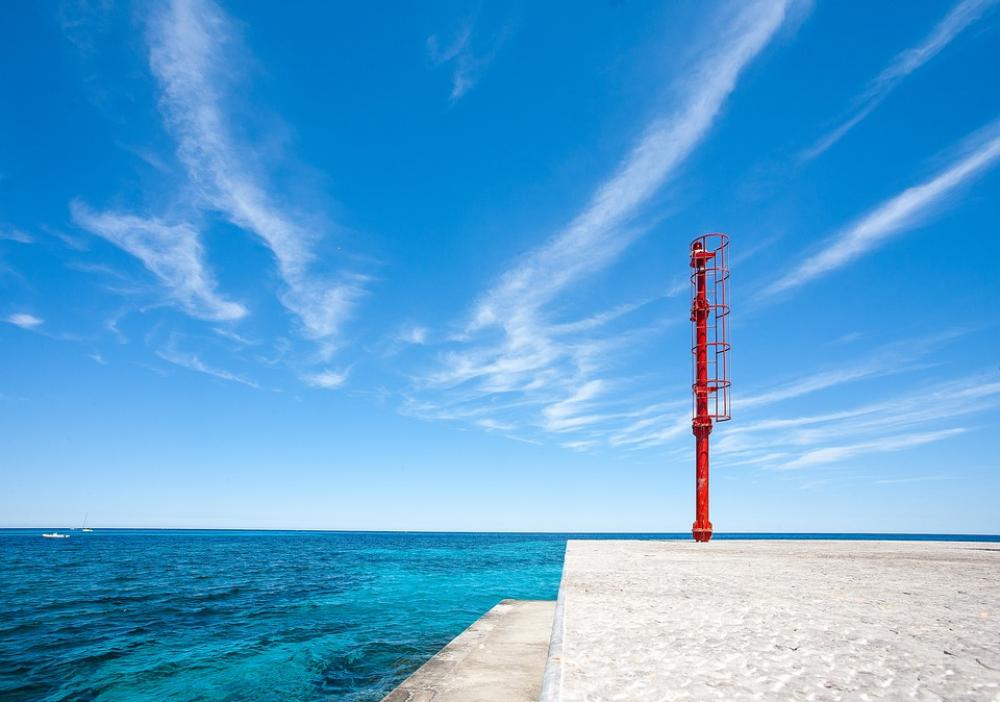 Mondello Palermo Sea Fanale Clouds Color Sicily Mondello Palermo Sea Fanale Clouds Color Sicily