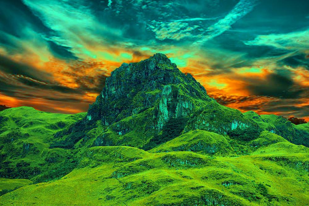 Mountain The Boxes Basin Basin Blue Landscape Mountain The Boxes Basin Basin Blue Landscape