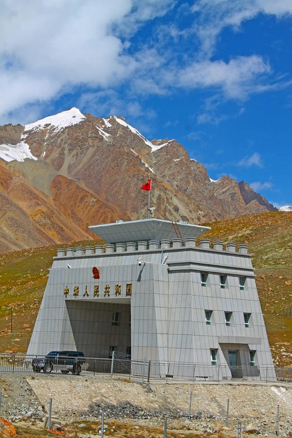 Pakistan Pass China Border Snow Karakoram Road Pakistan Pass China Border Snow Karakoram Road