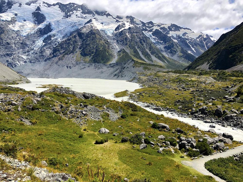 Park Landscape Mountains Zealand Mountain Glacier Park Landscape Mountains Zealand Mountain Glacier