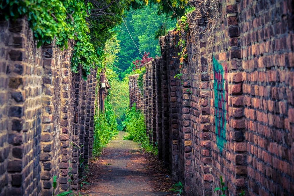 Passage Away Gang Wall Path Mystical Gloomy Dark Passage Away Gang Wall Path Mystical Gloomy Dark