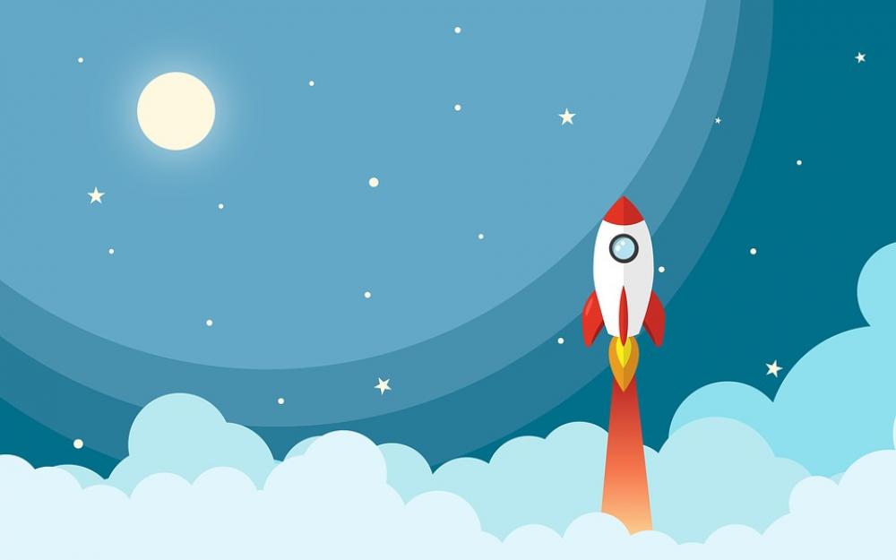 Space Rocket Night Cartoon Universe Star Moon Space Rocket Night Cartoon Universe Star Moon