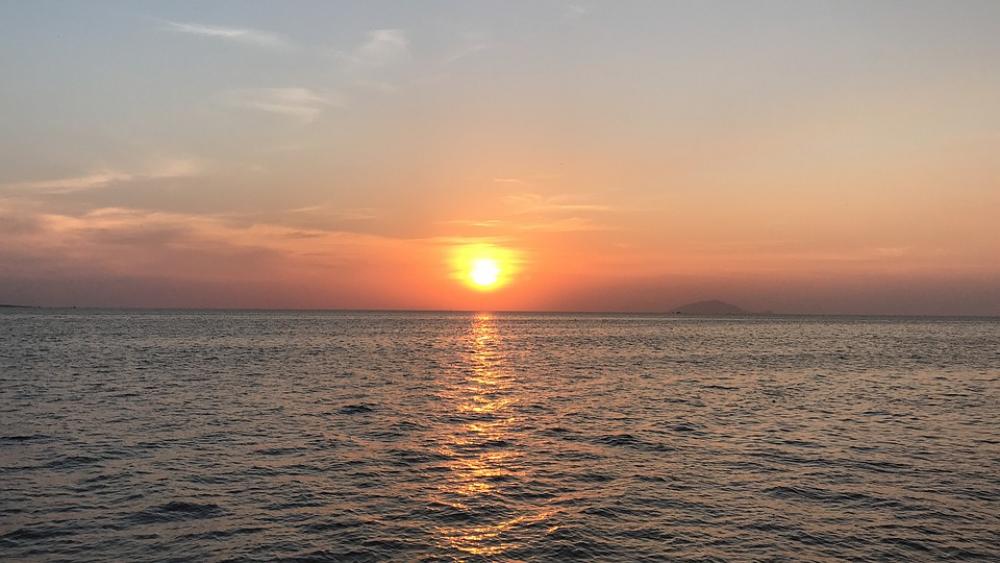 Sunset The Sea The Waves The Sun Sunset The Sea The Waves The Sun