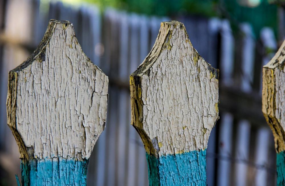 Ukraine Fence Paint Tree Flag Ukraine Fence Paint Tree Flag