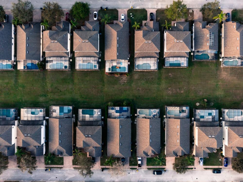 A Drones Overhead View Of An Urban Sprawl In Florida Photo A Drones Overhead View Of An Urban Sprawl In Florida Photo