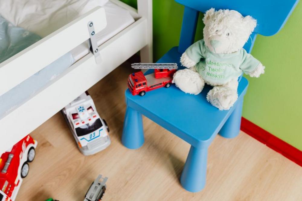 Children's room with bed and toys Children's room with bed and toys