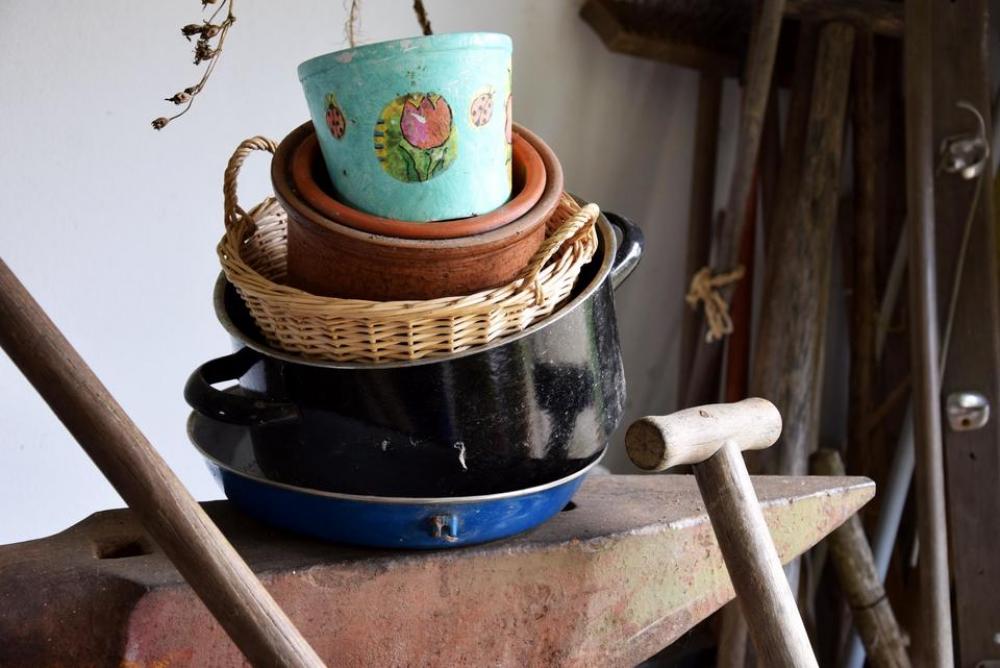 pot flowerbot junk garden pan pot flowerbot junk garden pan