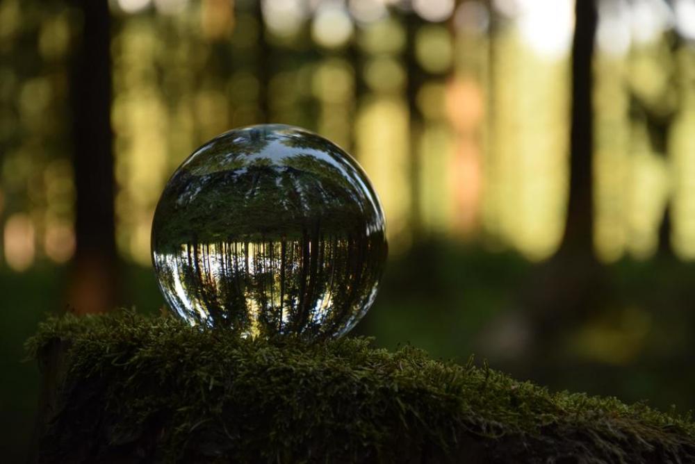 glass sphere landscape reflection mirage reflexion glass sphere landscape reflection mirage reflexion
