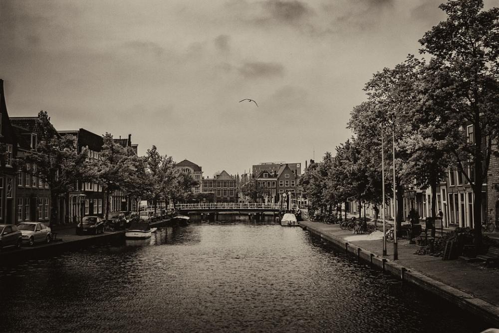 Black And White Sky Water Clouds Figure Landscape Black And White Sky Water Clouds Figure Landscape
