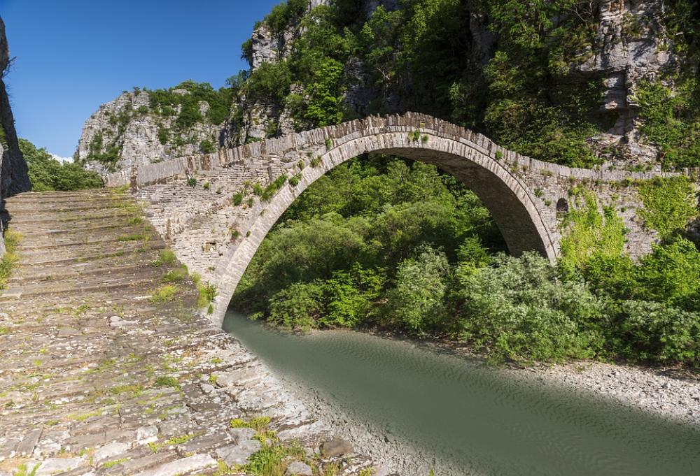 Bridge Old Stone River Water Summer Tourism Bridge Old Stone River Water Summer Tourism