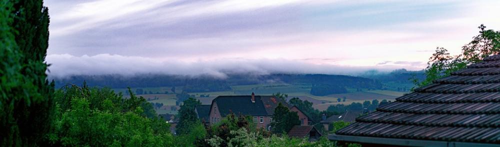 Clouds Mountain Panorama Sunset Color Dynamic Clouds Mountain Panorama Sunset Color Dynamic
